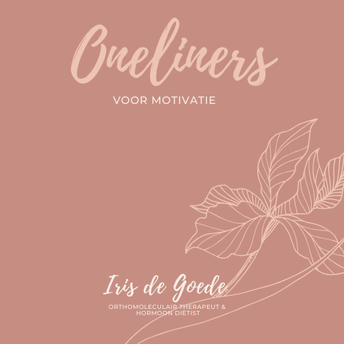 Oneliners - voor motivatie | Iris de Goede
